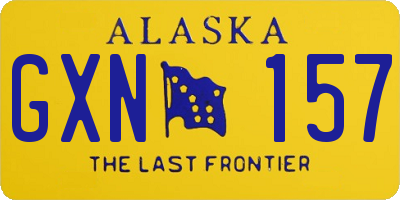 AK license plate GXN157