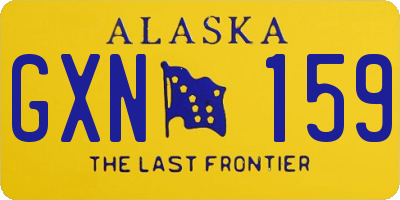 AK license plate GXN159