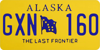 AK license plate GXN160