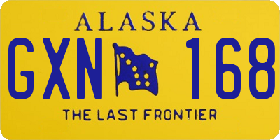 AK license plate GXN168