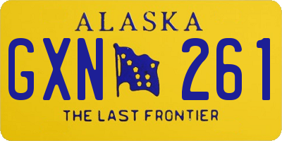 AK license plate GXN261