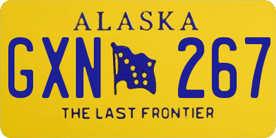 AK license plate GXN267