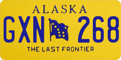 AK license plate GXN268