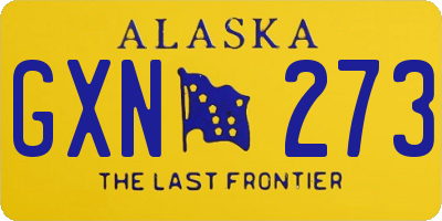 AK license plate GXN273