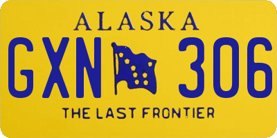 AK license plate GXN306