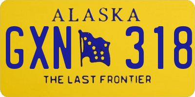 AK license plate GXN318