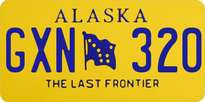 AK license plate GXN320