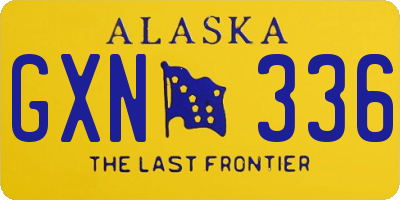 AK license plate GXN336