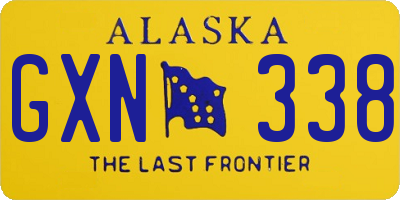 AK license plate GXN338