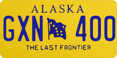 AK license plate GXN400