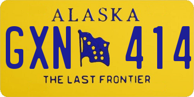 AK license plate GXN414