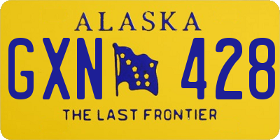 AK license plate GXN428