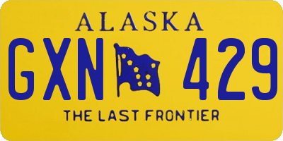 AK license plate GXN429