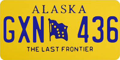AK license plate GXN436