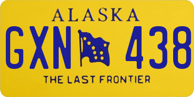 AK license plate GXN438