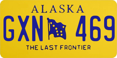 AK license plate GXN469