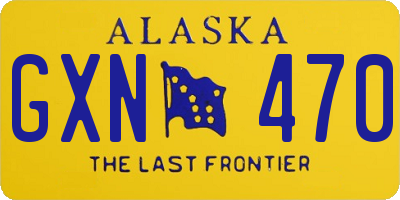 AK license plate GXN470