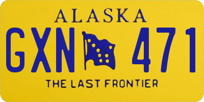 AK license plate GXN471