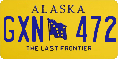 AK license plate GXN472