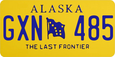 AK license plate GXN485
