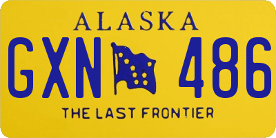 AK license plate GXN486