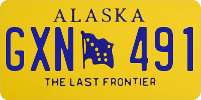 AK license plate GXN491