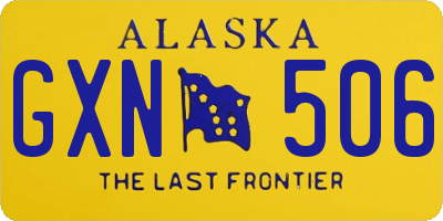 AK license plate GXN506