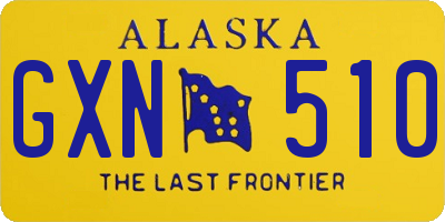 AK license plate GXN510