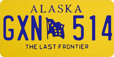 AK license plate GXN514