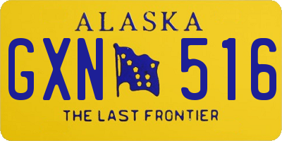 AK license plate GXN516