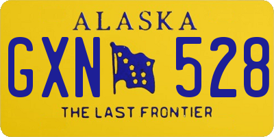 AK license plate GXN528