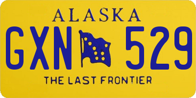 AK license plate GXN529