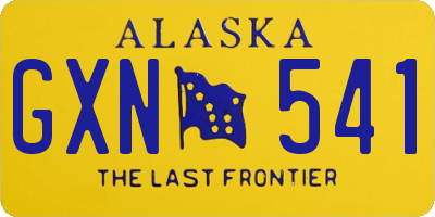 AK license plate GXN541