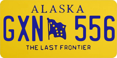 AK license plate GXN556