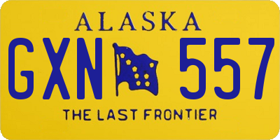 AK license plate GXN557