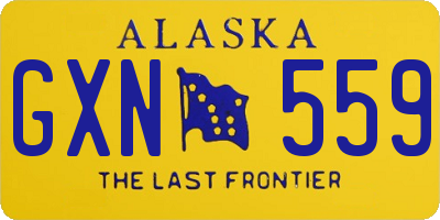 AK license plate GXN559