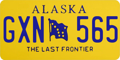 AK license plate GXN565