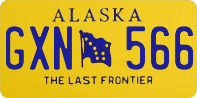 AK license plate GXN566