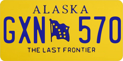 AK license plate GXN570