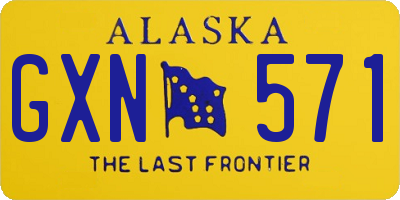 AK license plate GXN571