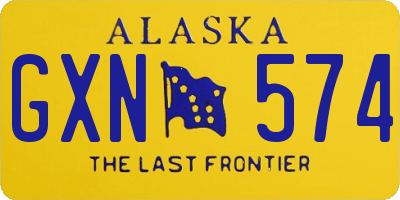 AK license plate GXN574