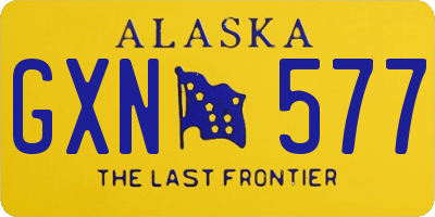 AK license plate GXN577