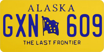 AK license plate GXN609