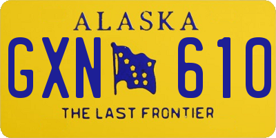 AK license plate GXN610