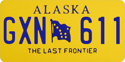 AK license plate GXN611