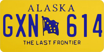 AK license plate GXN614