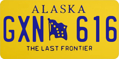 AK license plate GXN616