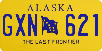 AK license plate GXN621