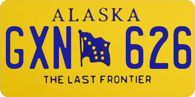 AK license plate GXN626