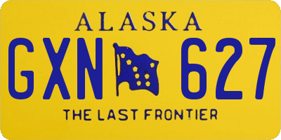 AK license plate GXN627